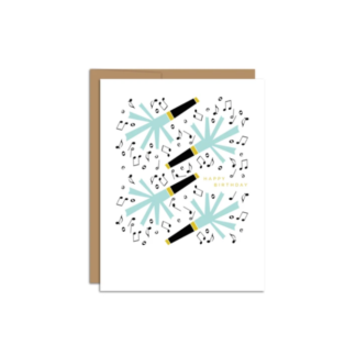 Musical Notes Birthday Card